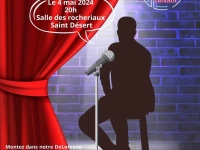 Soirée humour le 4 mai à Saint-Désert 