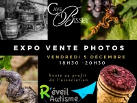 Vente-expo-photo à la cave de Bissey au profit de R'éveil Autisme 
