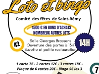 Le Comité des fêtes de Saint-Rémy annonce son loto et bingo 