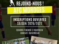 L'AFC Moroges recrute pour la saison prochaine 