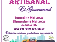 Marché artisanal et gourmand à Crissey ce week-end 