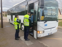 Les gendarmes de Saône et Loire ne baissent pas la garde sur les transports scolaires 