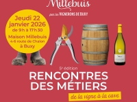 Les rencontres des métiers de la vigne à la cave  se tiendront à la cave des vignerons de Buxy le 22 janvier 