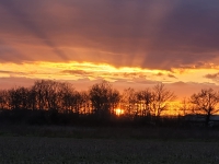 Du côté de Gergy, le ciel s'est embrasé ce mercredi soir 