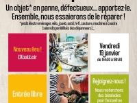 Le prochain café-réparation vous donne rendez-vous ce vendredi à l'Abattoir