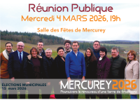 MUNICIPALES 2026 - MERCUREY - Landry Léonard en réunion publique ce mercredi soir 