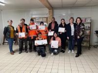 Remise officielle d’Open Badges aux salariés en insertion d’ID’EES SERVICES et VALORISTES BOURGUIGNONS