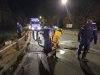 Violente perte de contrôle à l'entrée de Châtenoy en Bresse 