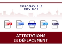 CORONAVIRUS : Les nouvelles attestations de déplacement sont disponibles