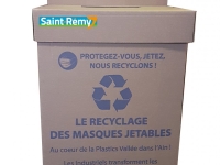 Belle initiative portée par la commune de Saint-Rémy sur la collecte des masques usagés