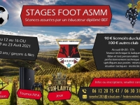 Il reste encore des places pour les stages foot de l'ASMM