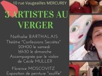 3 artistes au verger... c'est ce week-end à Mercurey 