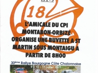 RALLYE DE LA COTE CHALONNAISE - L'Amicale du CPI Montabon-Orbize vous attend à sa buvette 