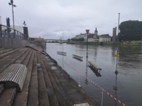 A Chalon sur Saône, la Saône a pris son envol ce mercredi 