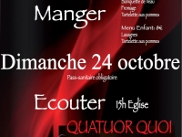 La petite commune de Marcilly la Gueurce se mobilise et organise un repas-concert