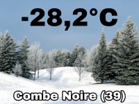 On a frôlé les -30°c la nuit dernière dans le Jura