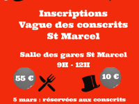 CONSCRITS SAINT-MARCEL - A noter sur vos agendas 