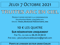 La vente des truites fraîches du Val de Saône reprend
