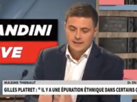 Le Chalonnais Maxime Thiébaut tacle le Chalonnais Gilles Platret... sur CNEWS