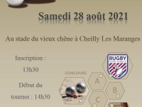 Concours de pétanque annoncé par le club de rugby de Givry/Cheilly 