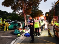 2 blessés dont 1 grave, en urgence absolue, dans une violente perte de contrôle