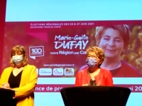 REGIONALES -  A Besançon,  Marie-Guite Dufay a dévoilé 20 de ses 100 propositions