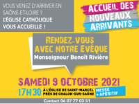 Monseigneur Rivière accueillera le 9 octobre les nouveaux arrivants en Saône-et-Loire