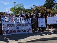 Du côté du Collège de Saint-Marcel, la mobilisation ne faiblit pas 