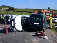 Sacrée collision ce samedi en fin de matinée 