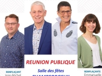 DEPARTEMENTALES - CHALON 1 - Réunion publique annoncée pour le binôme Gaudray/Melin 
