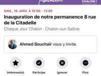 MUNICIPALES - Quand le candidat d'Ensemble Chalon annonce sa participation à l'inauguration de la permanence de Chaque Jour Chalon 