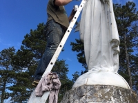 Blancheur retrouvée pour la Vierge des hauteurs de Mercurey 