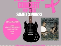 OCTOBRE ROSE - Apéro concert samedi à Ouroux sur Saône 