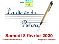 Retenez la date de la prochaine dictée du Rotary 