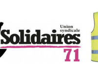 Visite de Laurent Nunez à Chalon - L'Union syndicale Solidaires 71 et les Gilets Jaunes 71 dénoncent "la drôle d'ambiance pour une non-rencontre, l'interdiction de photographier, l'interdiction de déambuler librement rue aux Fèvres et fusil mitraillette"