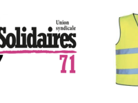 L'union syndicale Solidaires 71 et les Gilets jaunes dénoncent la débauche de moyens policiers pour intimider et faire à nouveau de la répression.