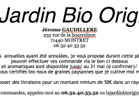 LIVRAISN A DOMICILE - Un producteur de plants maraîchers bios de Montret propose ses services