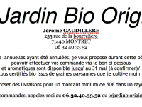 LIVRAISN A DOMICILE - Un producteur de plants maraîchers bios de Montret propose ses services 