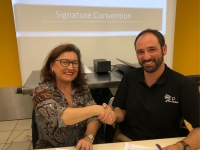 Signature d'une convention entre Groupama St-Marcel et le BCSM