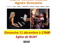 Concert violon & piano Marie-Annick Nicolas Agnès Graziano à Buxy 