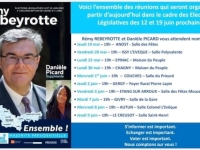 LEGISLATIVES - 3e circonscription de Saône et Loire - Les réunions publiques du candidat Rémy Rebeyrotte 