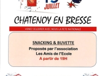 FETE NATIONALE - Ça se prépare du côté de Châtenoy en Bresse