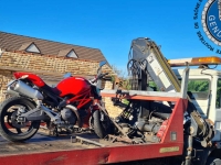 La Ducati roulait à vive allure à Saint-Cyr