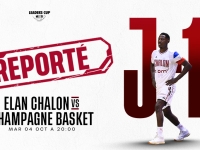 ELAN CHALON - Le match de ce mardi soir est reporté 