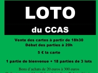 Le CCAS de Damerey vous attend pour son loto de printemps 