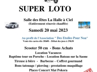 Le super loto au profit de l'association Des Etoiles pour Noa fixé au samedi 20 mai 