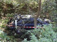 Un homme blessé dans une spectaculaire sortie de route à Auxy