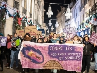 Marche féministe ponctuée de cris et de rage contre les violences sexistes et sexuelles à Dijon