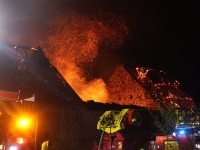 Un bâtiment agricole détruit par un incendie à Laizy