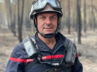 Le Lieutenant Fabrice Malon du centre des sapeurs-pompiers de Chalon va partir combattre les feux de forêts au Canada